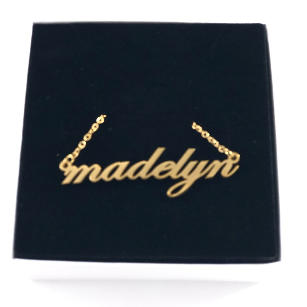 14K Gold Plated Name Necklace - Madelyn